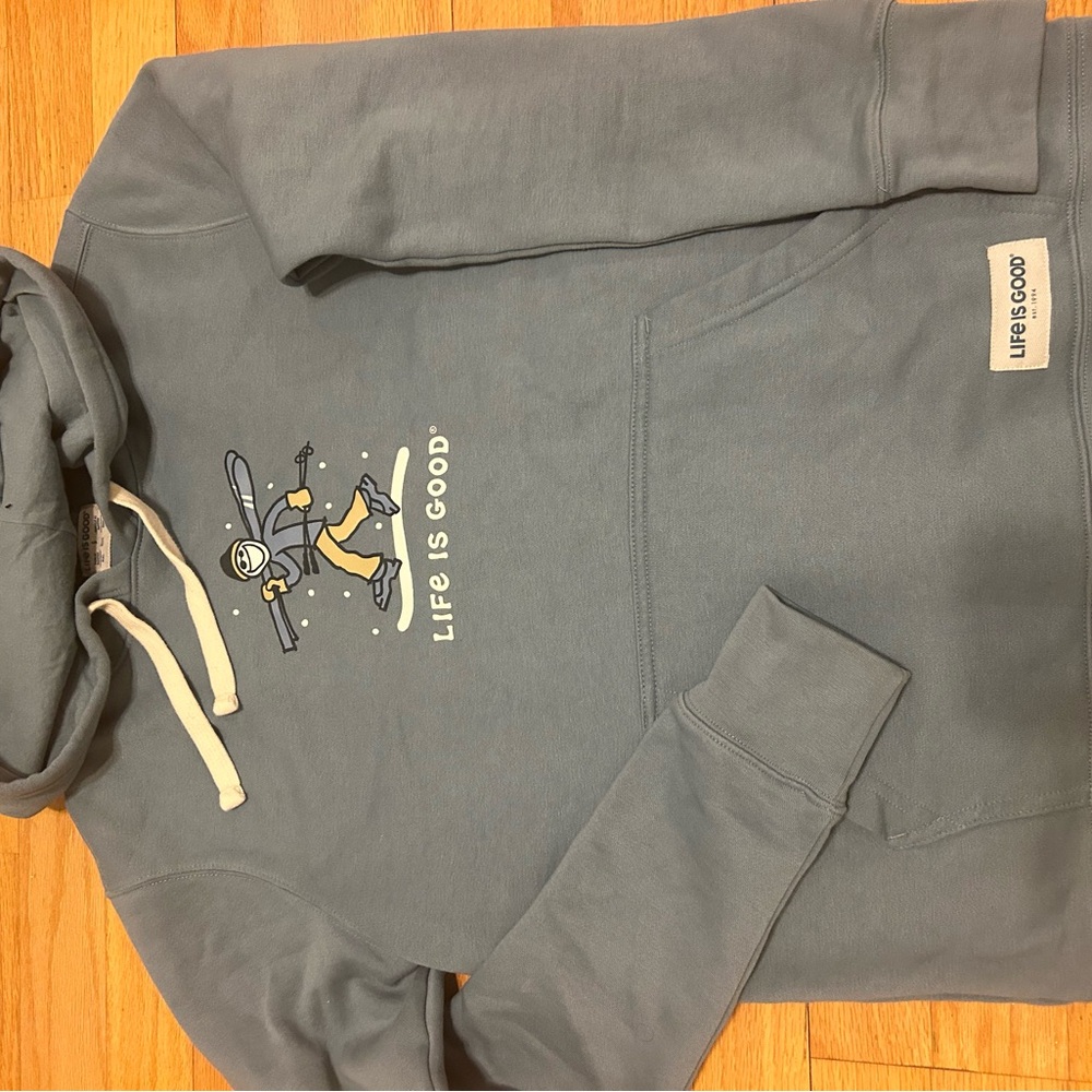 Life is Good Gray Hoodie